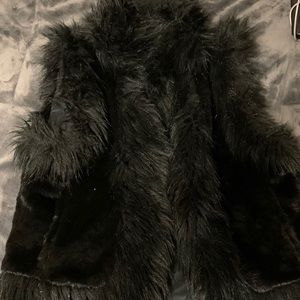 Express faux fur vest